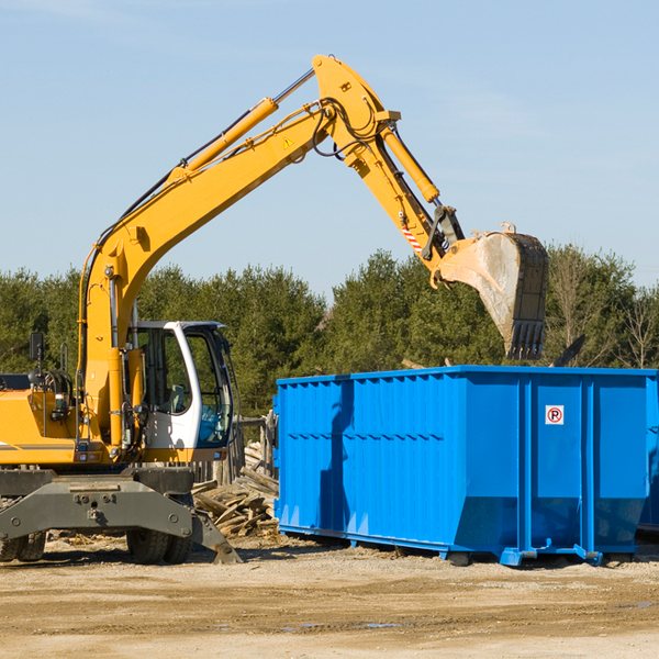 can i choose the location where the residential dumpster will be placed in Etowah OK